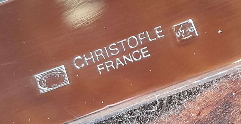 Christofle France - Vintage Pair of Silver Plate Trays in Original Anti Tarnish Bags