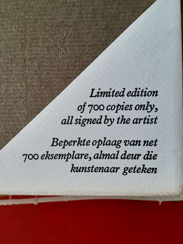 Francois Krige. Drawings Tekeninge. Limited SIGNED edition of 700.