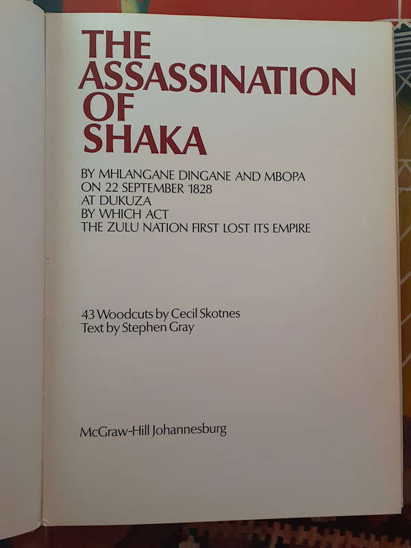 The Assassination of Shaka -- Cecil Skotnes and Stephen Gray