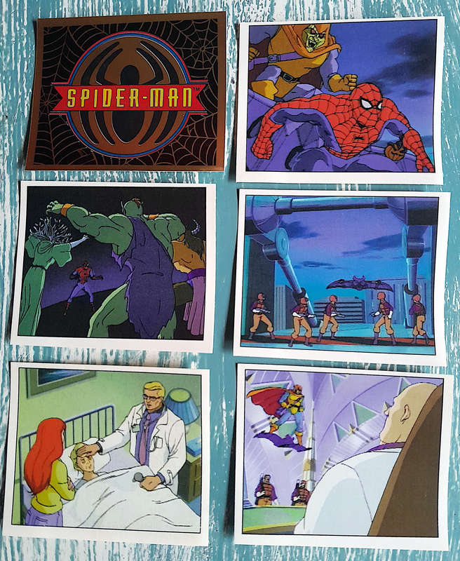 40 X Sealed PACKS of Panini 1995 Spider-Man Animated Series Stickers