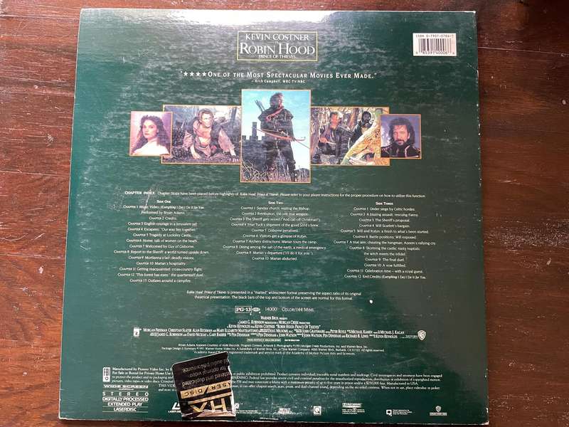 Robin Hood: Prince of Thieves (Laserdisc)