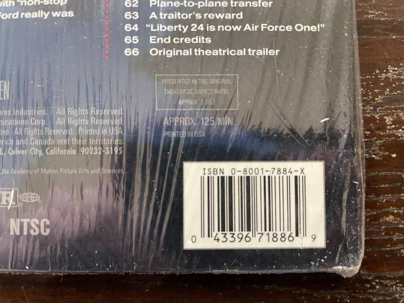 Air Force One (Laserdisc)