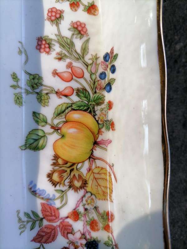 x2 AYNSLEY TRINKET DISHES (SOMERSET & COTTAGE GARDEN