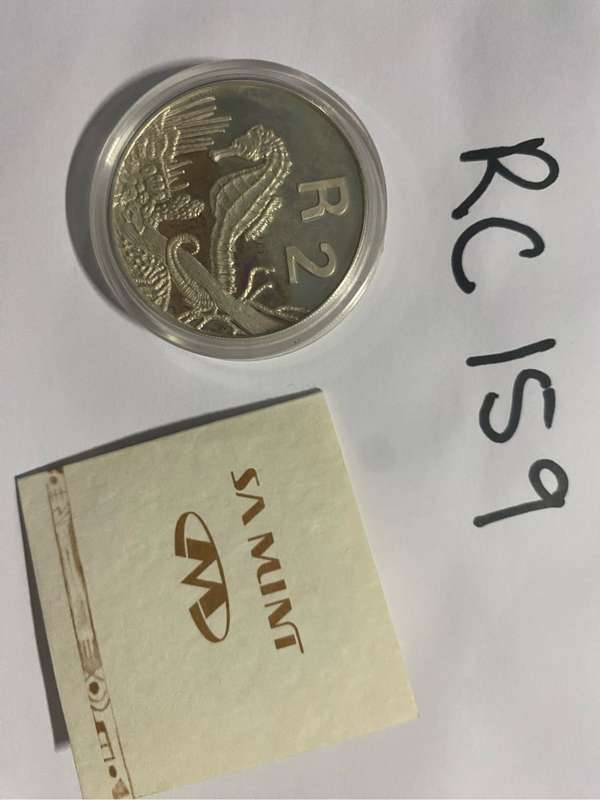 1997 Silver proof R2 coin - Seahorses