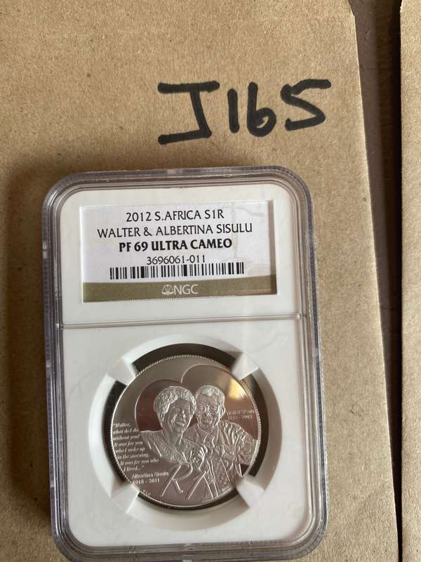 2012 South Africa Silver R1 - Protea - Walter and Albertina Sisulu