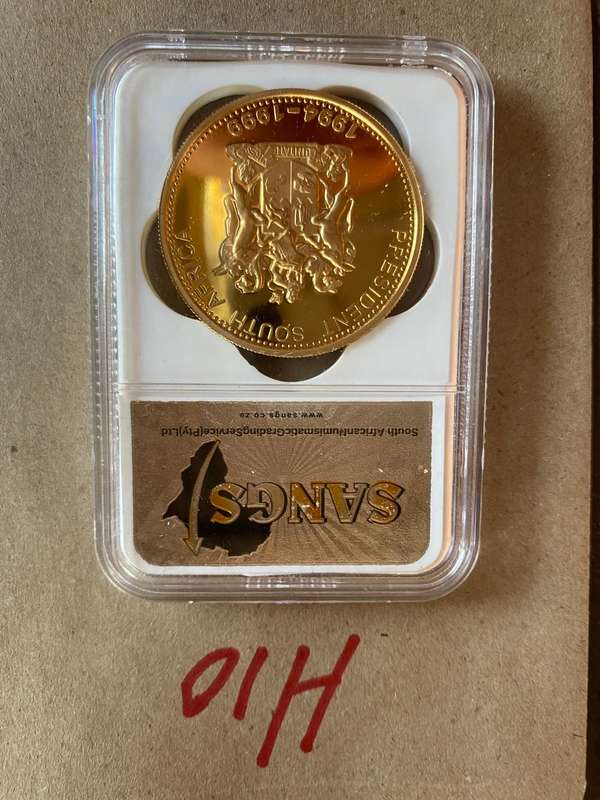VERY RARE - Mandela President 1994 - 1999 , Proof 69 SANGS Graded