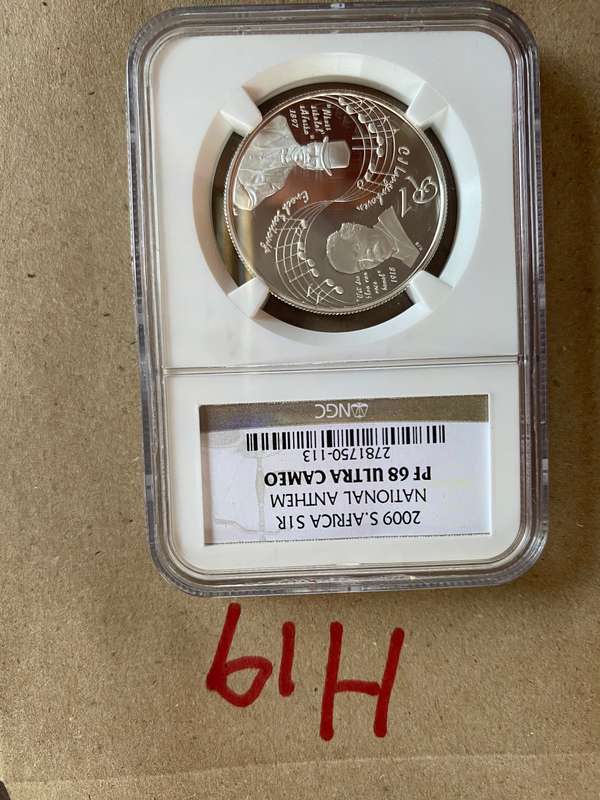 NGC graded 2009 SA Silver R1 - National Anthem PF68 NGC Graded