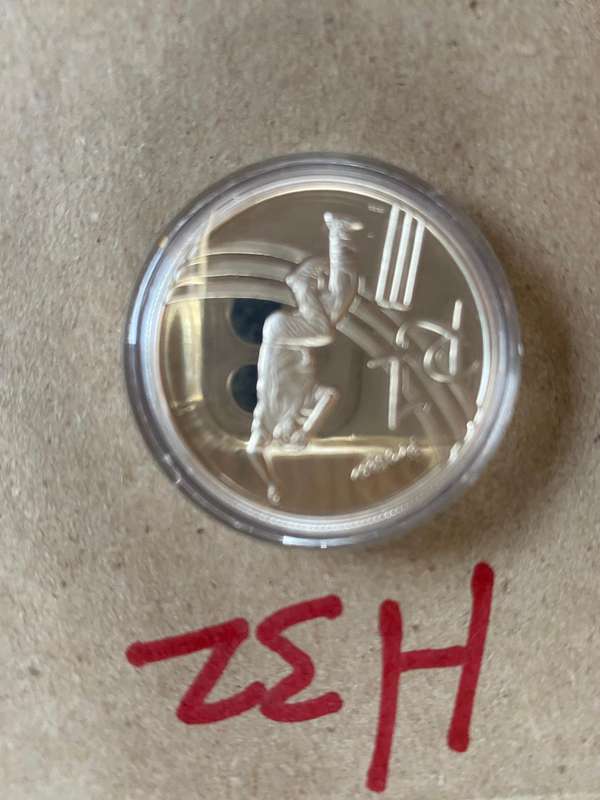 Scarce - 2003 South Africa Silver Proof R1 - Cricket
