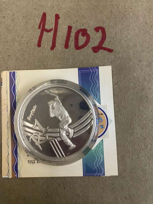 2003 SOuth Africa silver R1 - Cricket - Protea Series with certificate