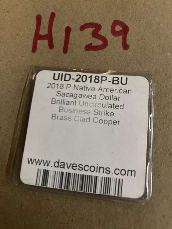 2018 Native American Dollar - Brilliant UNC - Clad copper