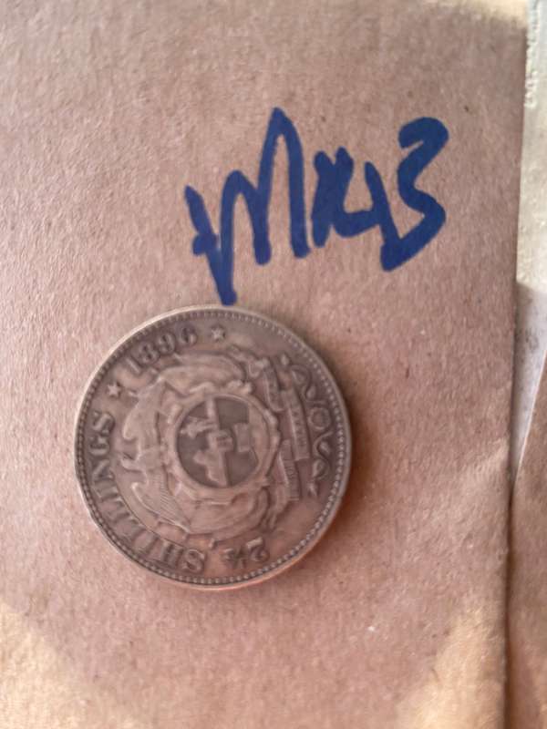1896 ZAR - 2 1/2 silver Shilling