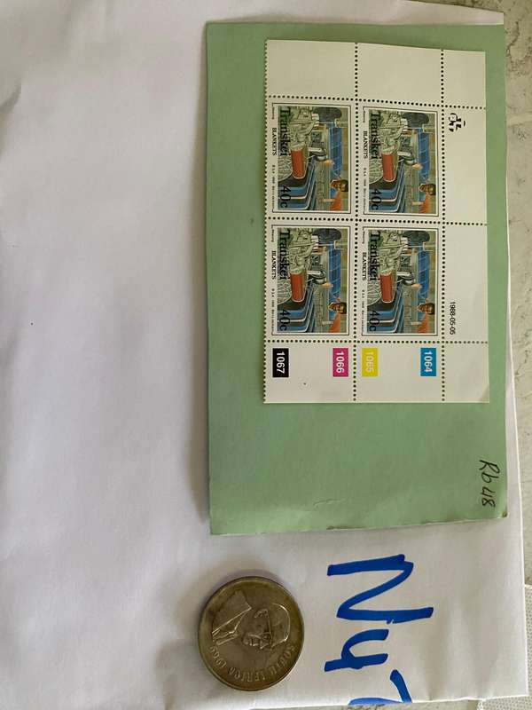 Collection of South Africa 1969 Silver R1 with stamps