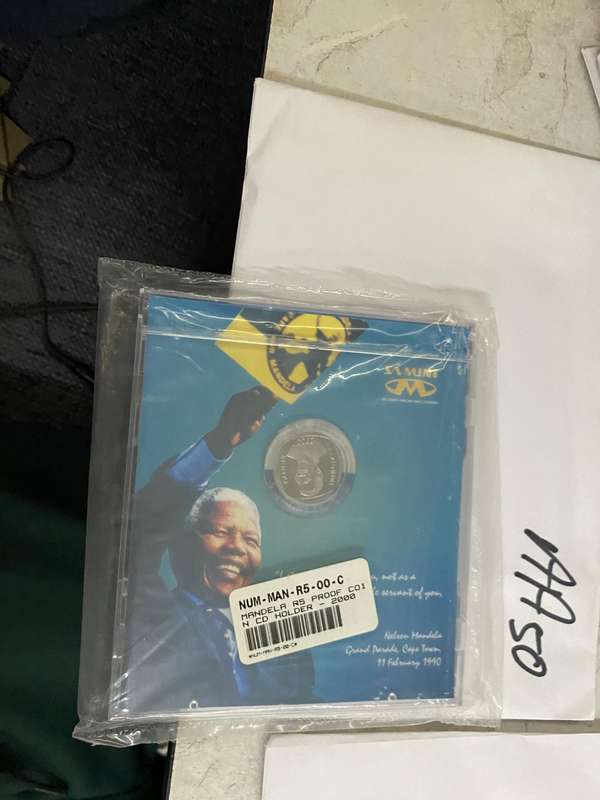2000 Mandela Proof set in CD cover from SA Munt