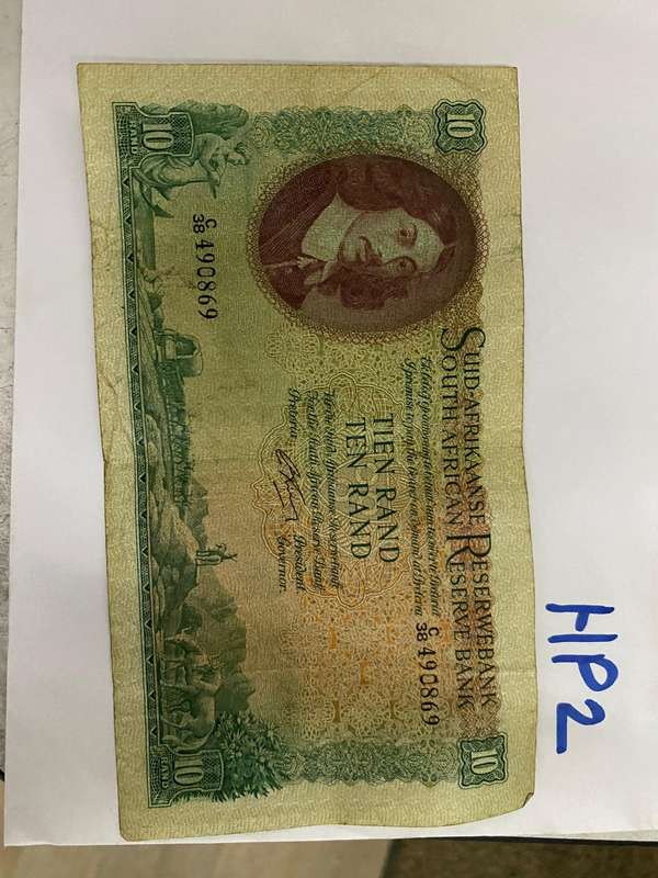 Excellent - 1 x South R10 bank note Rissik