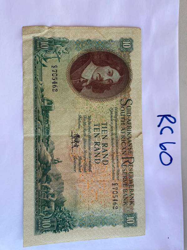 1 x South Africa R10 in great condition