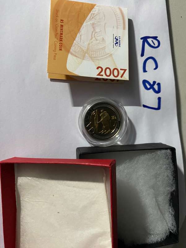 2007 - Oom Paul munt mark R5 not to be missed in original SAM box