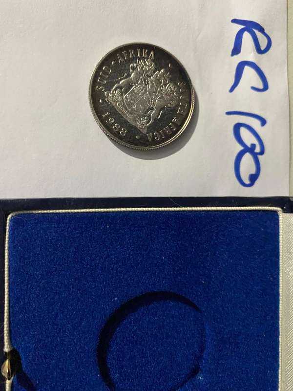 RARE - 1988 South Africa Proof R1, Dias - in SAM box