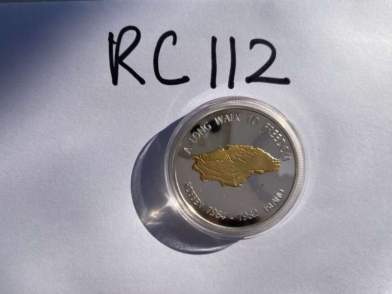 1964 to 1982 A Long Way way to Freedom - Mandela - Highly sought after Silver meddallion