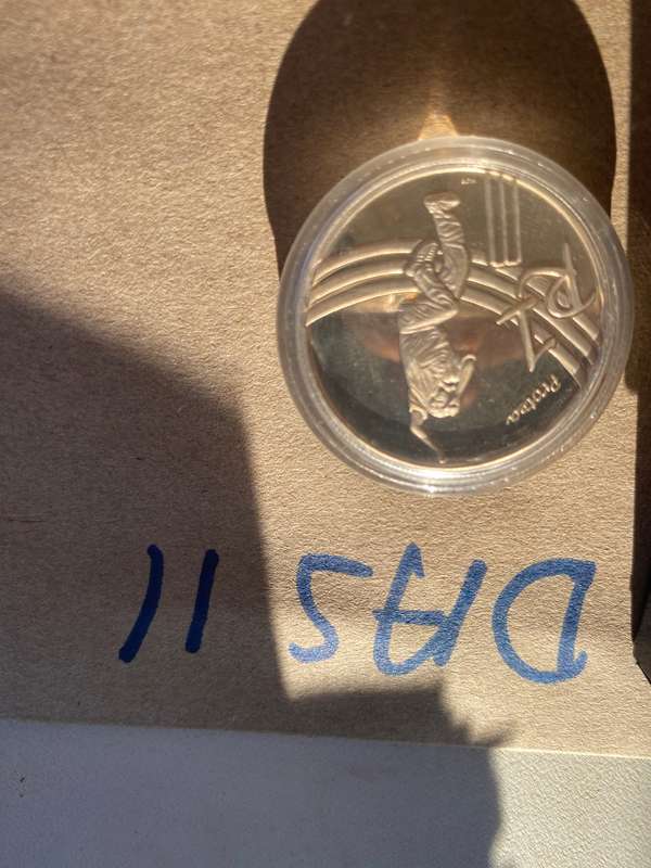 Rare - 2000 South Africa Silver Proof R1 - Cricket in SAM Box