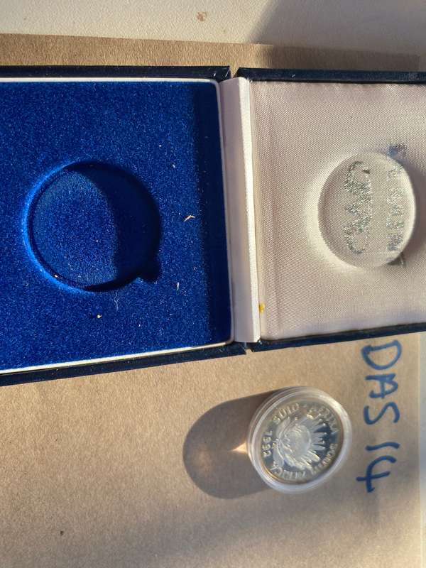 1992 South Africa Silver Proof R1 - Deo Gloria