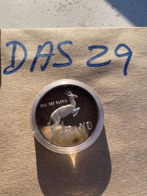 1990 South Africa Silver Proof R1