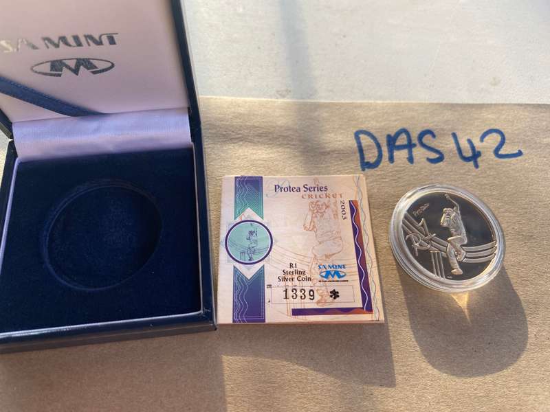 2003 South Africa Proof R1 - Cricket - WITH CERTIFICATE AND SAM BOX