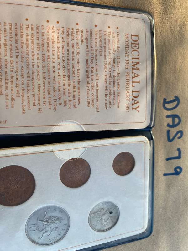 Britains first Decimal Coin set