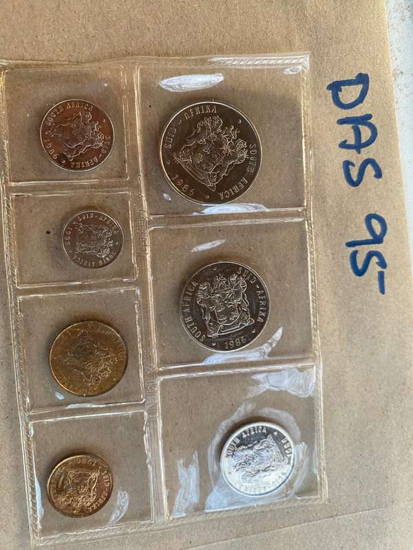 1986 South Africa UNC coin set by SA Munt