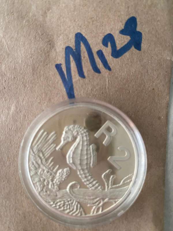 1997 Silver proof R2-00 Capsulated - Seahorse