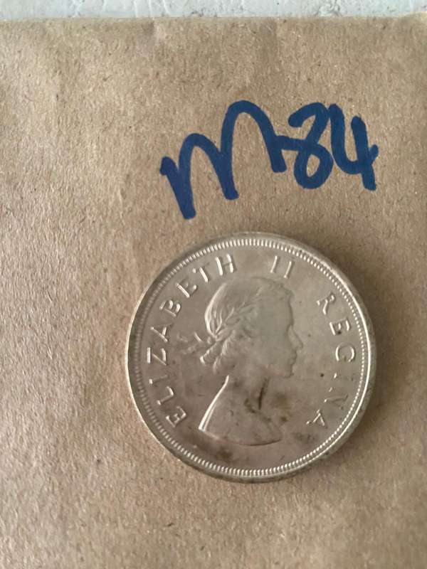 1953 Silver Union 5 shilling - Great condition