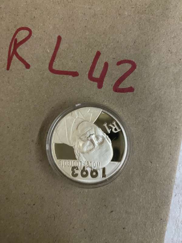 2007 Silver proof R1 - Excellent coin - De Klerk