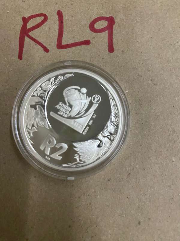 Capsulated and beautiful South African 2006 SA Silver Proof R2 coin - Zakumi
