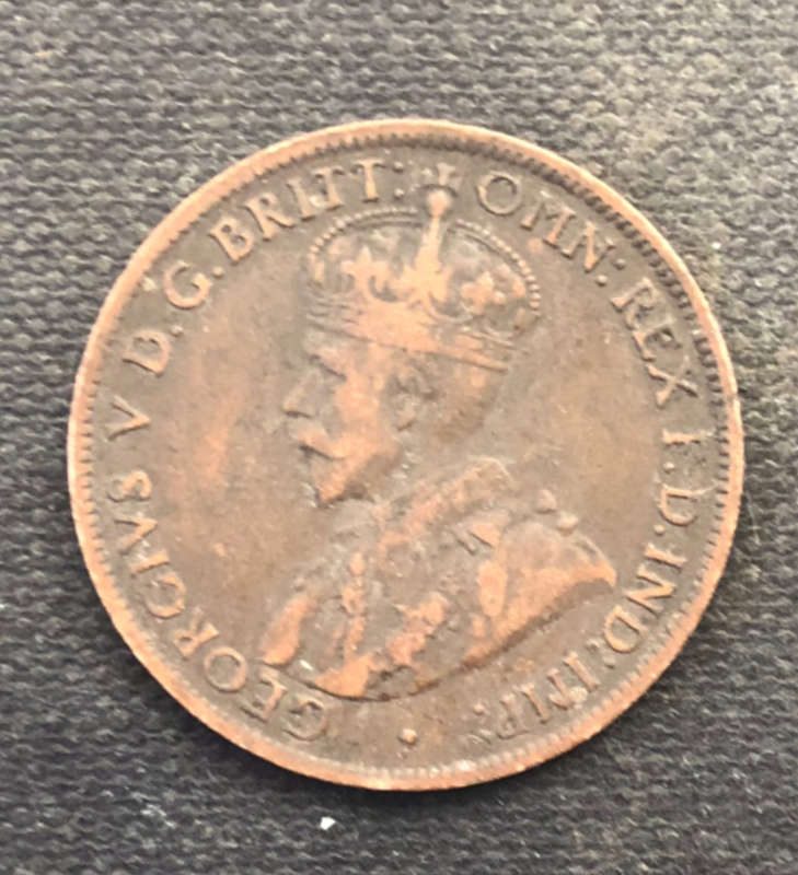 Half Penny 1914 Australia Heaton Mint Low Mintage Coin