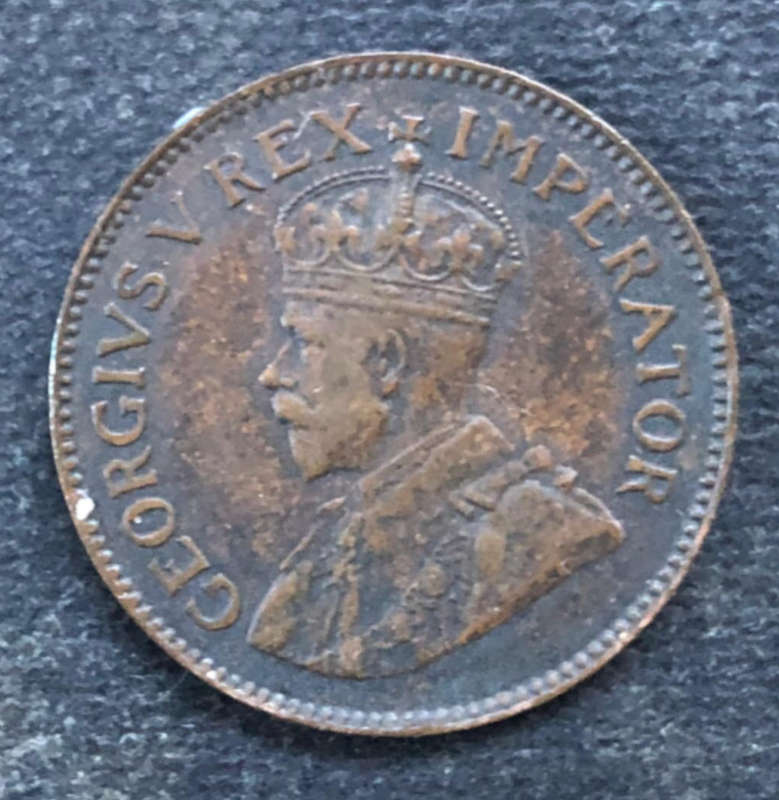1935 South Africa Farthing - Quarter Penny Low Mintage