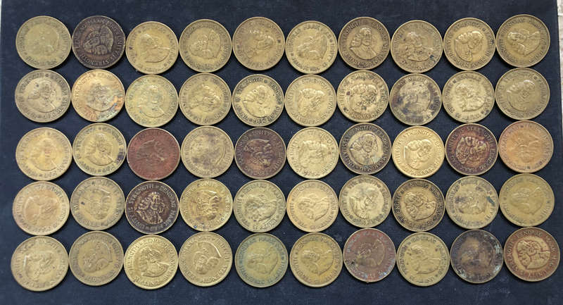ONE CENT RSA FIRST DECIMAL SERIES COLLECTION OF 50