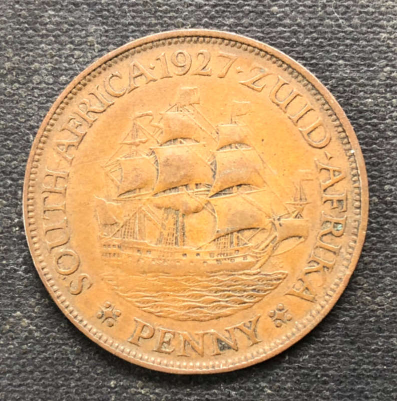 PENNY 1927 UNION OF SOUTH AFRICA