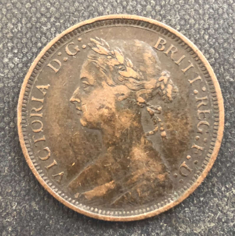 HALF PENNY 1881 BRITISH QUEEN VICTORIA