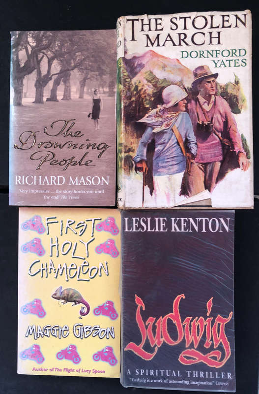 STOLEN MARCH BY YATES FIRST HOLY CHAMELEON BY GIBSON THE DROWNING PEOPLE BY MASON LUDWIG BY KENTON