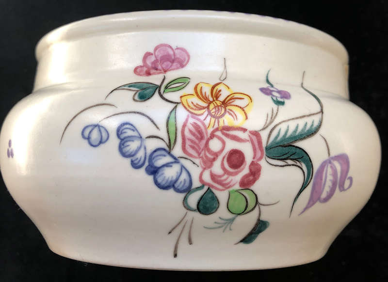 POOLE POTTERY HAND PAINTED BOWL WITH ORIGINAL ARTISTS INITIALS