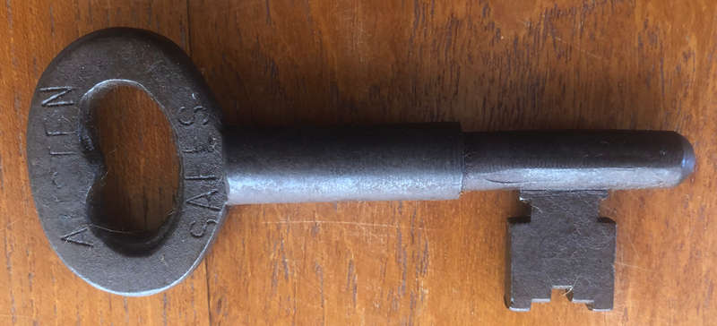 KEY VINTAGE PRISON CELL LOCK KEY THE SAME TYPE THAT WAS USED IN ROBBEN ISLAND PRISON