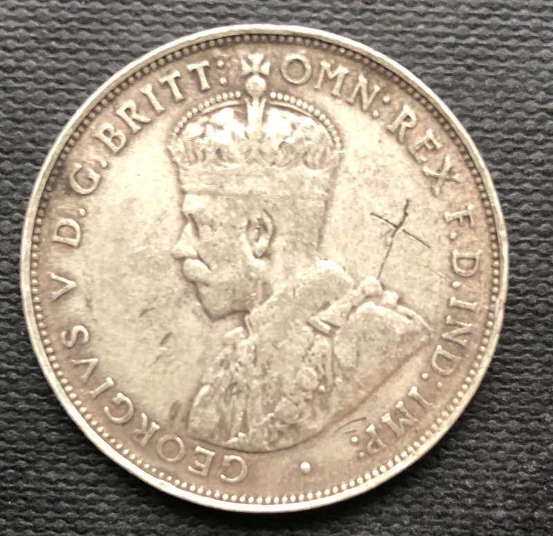 Silver British West Africa Two Shillings 1913 with H Mint Mark