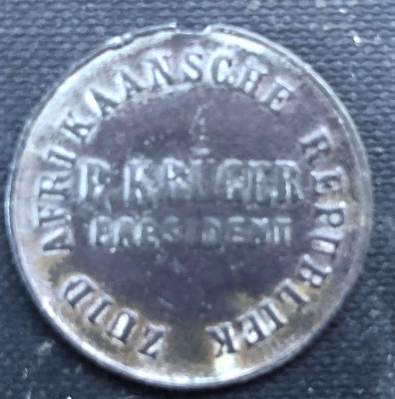 MEDAL Z.A.R. Paul Kruger President Circa 1895