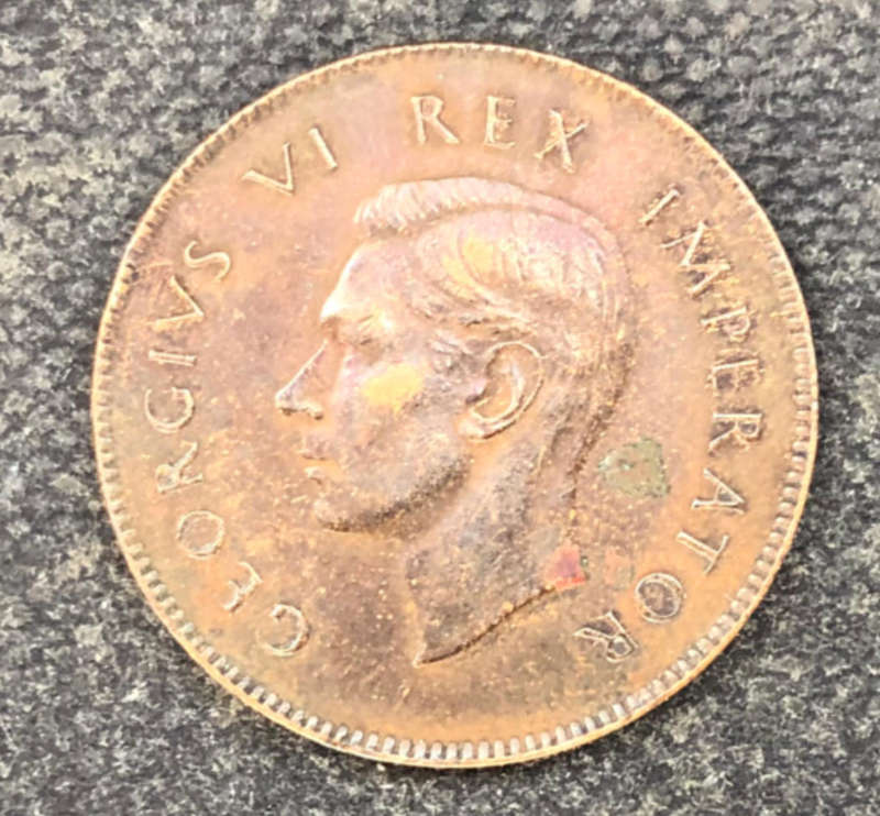 FARTHING QUARTER PENNY 1937 SOUTH AFRICA LOW MINTAGE