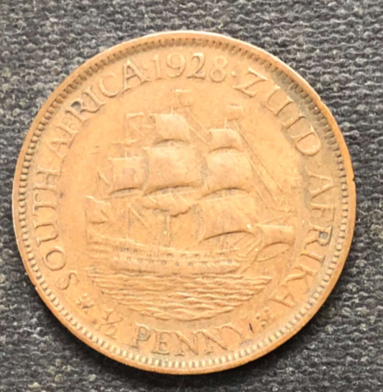 HALF PENNY 1928 UNION OF SOUTH AFRICA