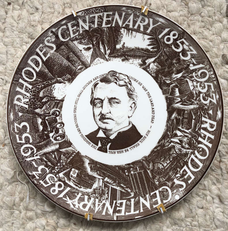 ROYAL DOULTON RHODESIANA RHODES CENTENERY PLATE 1853-1953