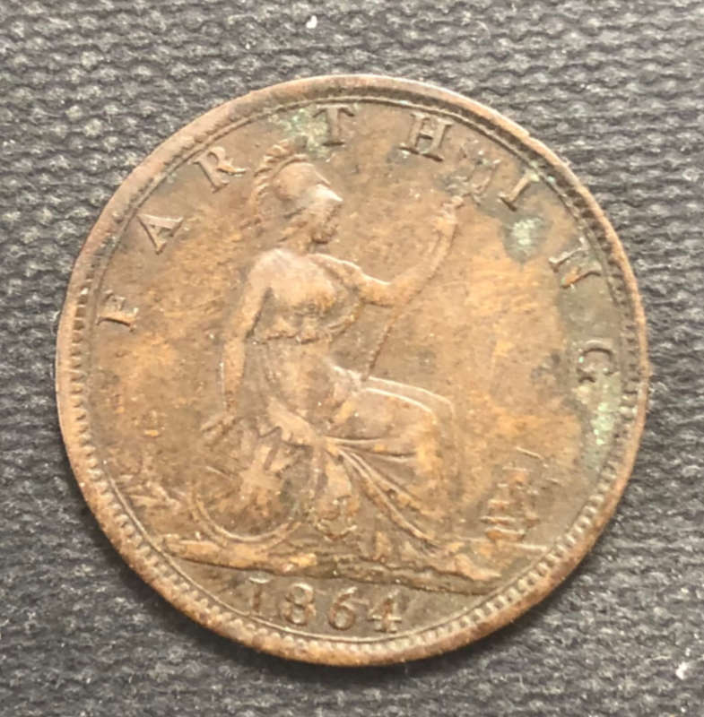 FARTHING 1864 UK