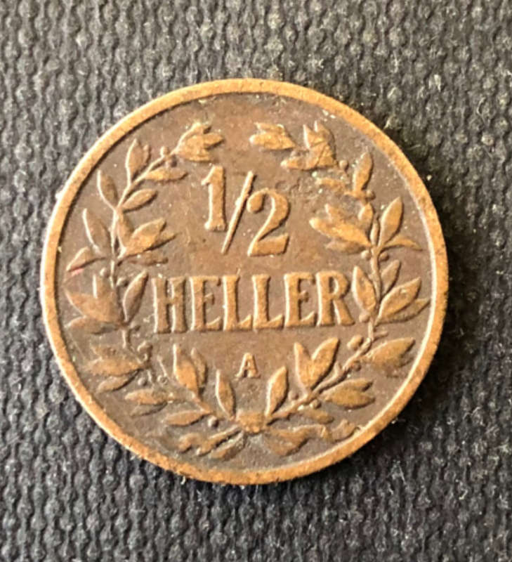 GERMAN EAST AFRICA 1904 A 1/2 Heller