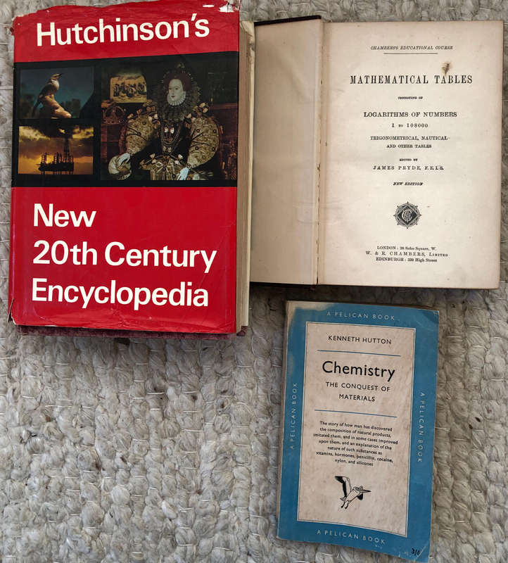 Chemistry by Hutton Chambers Mathematical Tables New 20th Century Encyclopedia by Hutchinson's