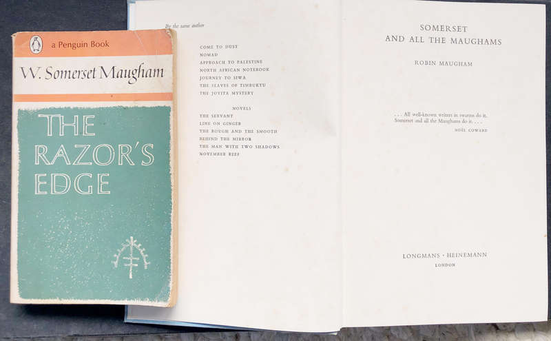 The Razor's Edge by W Somerset Maugham Somerset and All the Maughams by R Maugham 2 Books