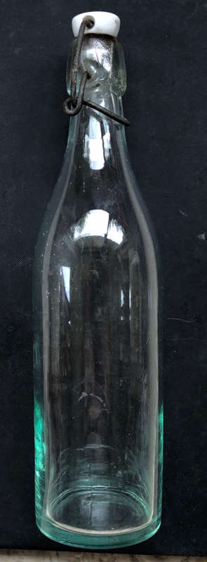 BOTTLES THREE CERAMIC SWING TOPS CIRCA 1900'S PROVENANCE OF AVONDALE FARM NEAR BEDFORD